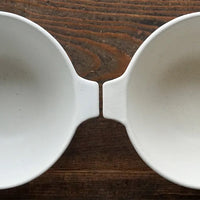 Mashiko Pottery Yoshizawa White Double Ears Soup Bowl