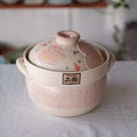 Banko ware Little Flower Donabe Pot