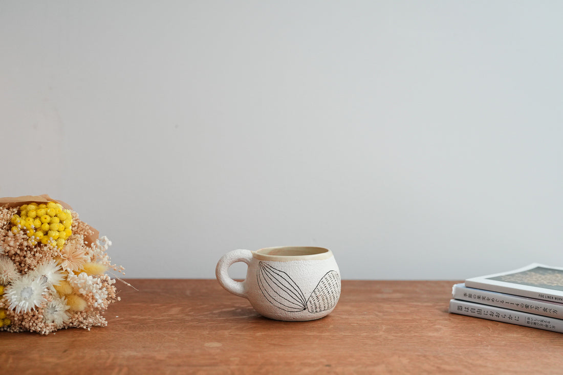 Hapun Pottery 拝志睦子 Peanuts Mug HP04