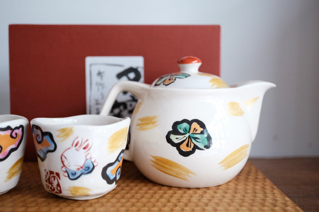 夕立窯 Japanese Style Tea Set - Blue Mt. Fuji