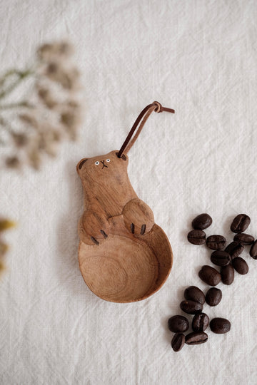 Kumiko Nakamura 星屑制作所 Wood Coffee Spoon - Brown Bear H11