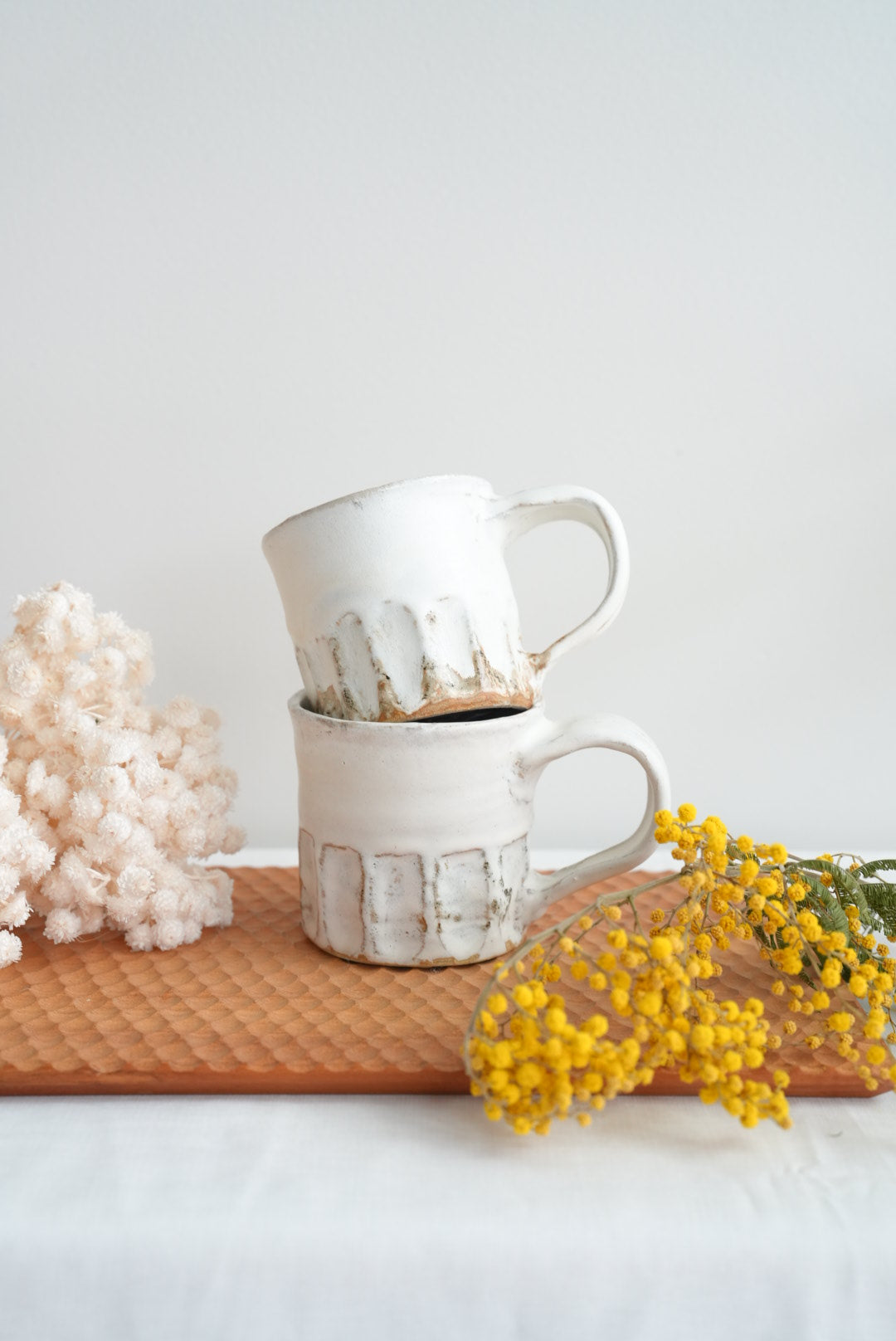 Tatsuo Horimizu 堀水達雄 White Mug TH01