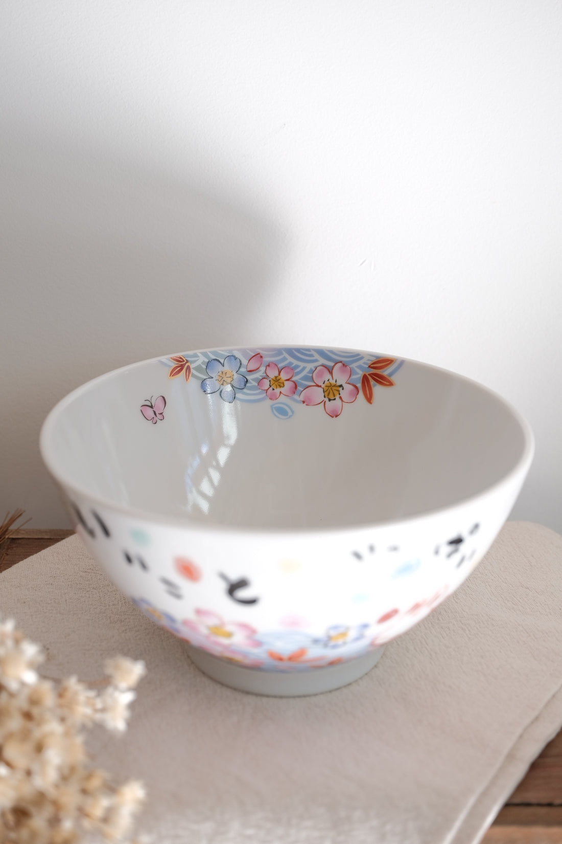 夕立窯 Fully Handmade Ramen Bowl - Sakura