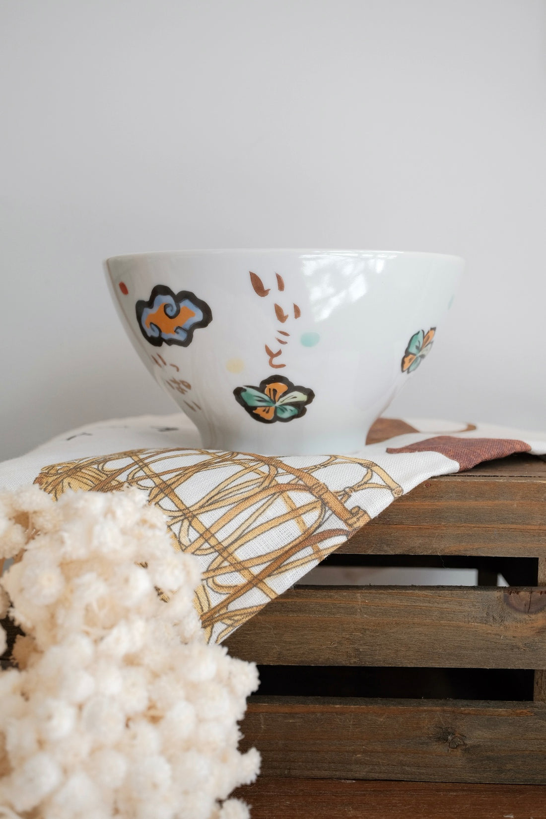 夕立窯 Fully Handmade Ramen Bowl - Mt. Fuji Blue