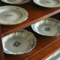 Kazuaki Shimura 志村和晃- Sometsuke Floral Rim 7.5" Plate KAS01