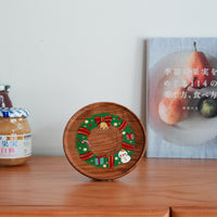 Kiezakka 木繪雜貨 Pedestal Plate - Christmas KZ01
