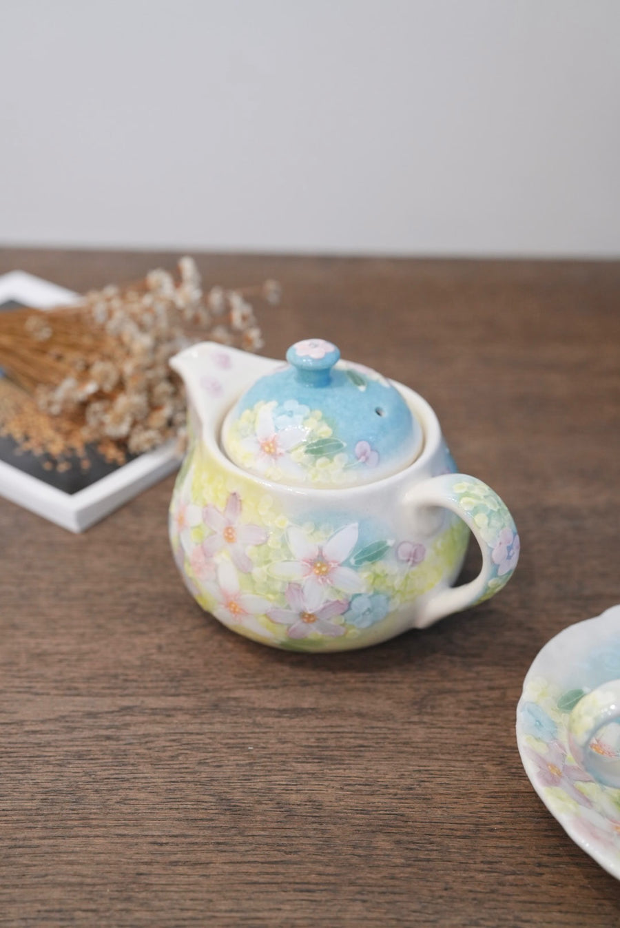 Seto Ware Flower Teapot