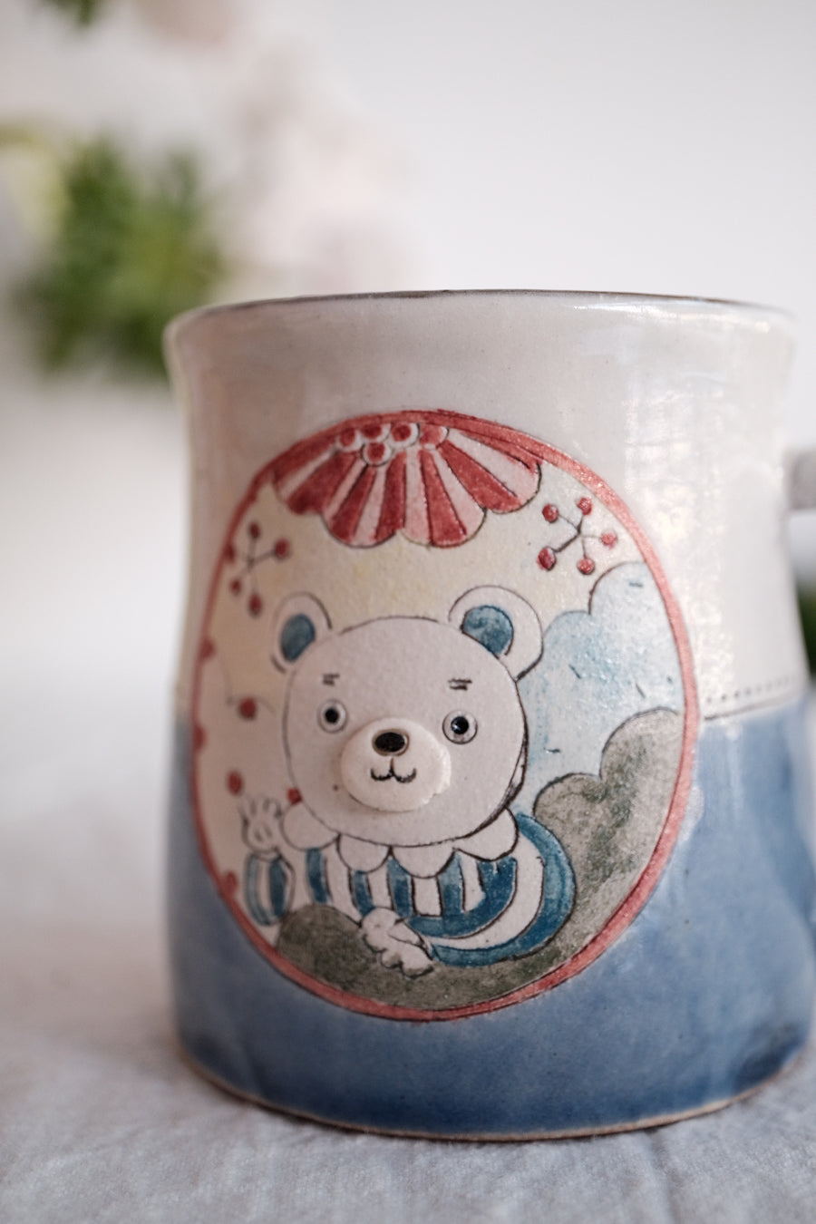 Tsubouchi Mayumi 坪内真弓 Hand Painted Mug MT09 - #4