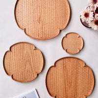 Kazunori Takatsuka 高塚和則 Flower Plate Cherry Wood Medium KU08