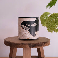 BAIYA Studio Handmade Gold Decor Orca Cup