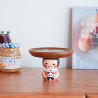 Kiezakka 木繪雜貨 Pedestal Plate - Panda KZ02