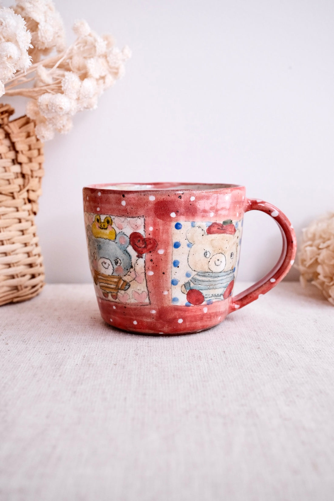 Asako Yamaguchi 山口麻子 Animal Grid Large Mug AI01