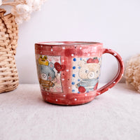 Asako Yamaguchi 山口麻子 Animal Grid Large Mug AI01
