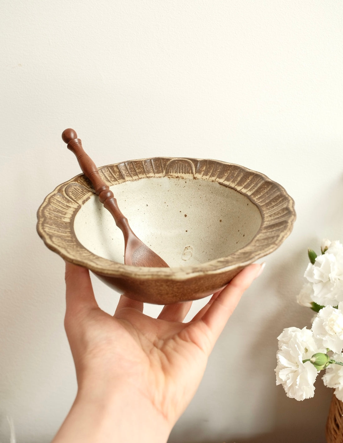 Mashiko Pottery Yoshizawa Lion Bowl