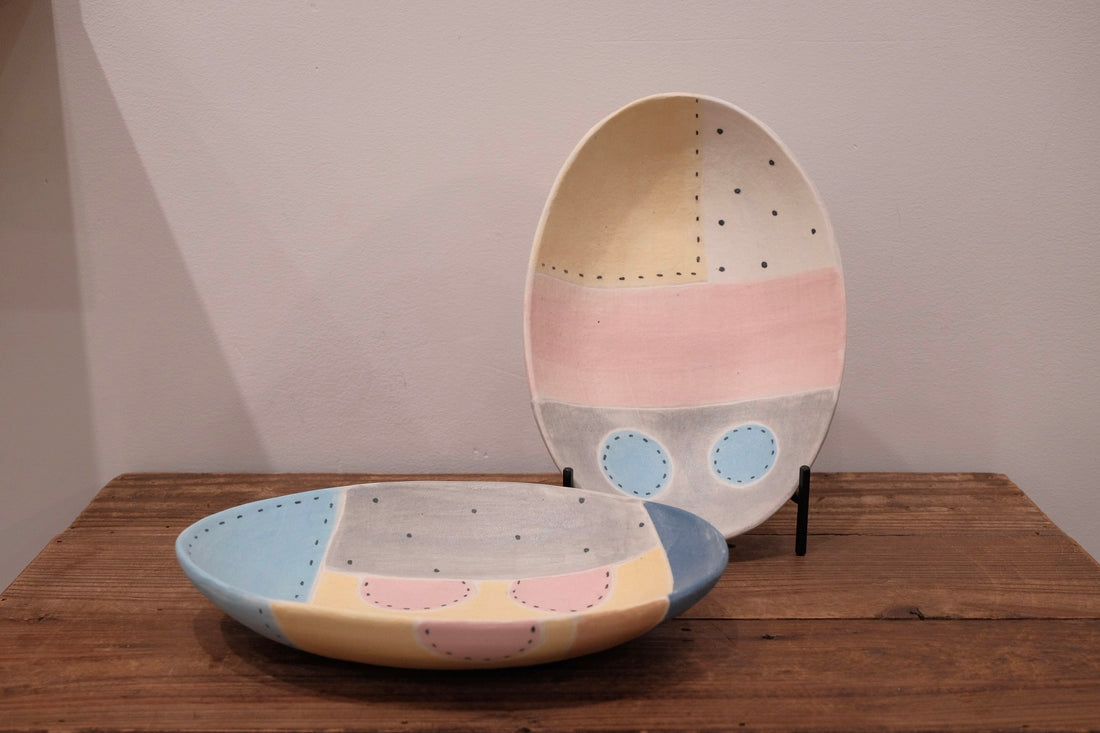 Emishi Kobo 池田匡優&美弥子 - Coloured Oval Plate Medium EK33