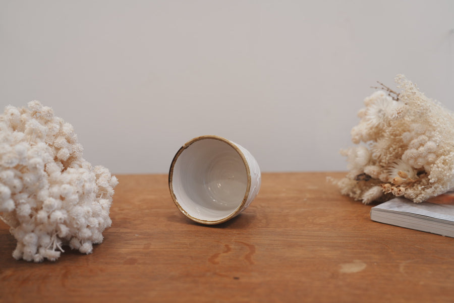 Tomoko Kubo コンガリ舍 White Butterfly Free Cup TK12