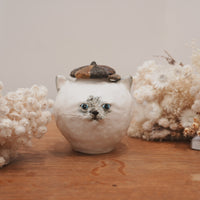 Shoko Matsuura 松浦唱子 Cat Flower Vase SM08