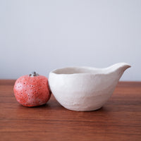 Atsumi Honda 本田あつみ Spouted Bowl with Orange Handle - AH33