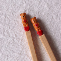 Ayataro Chopsticks - Bear with Heart - aya05