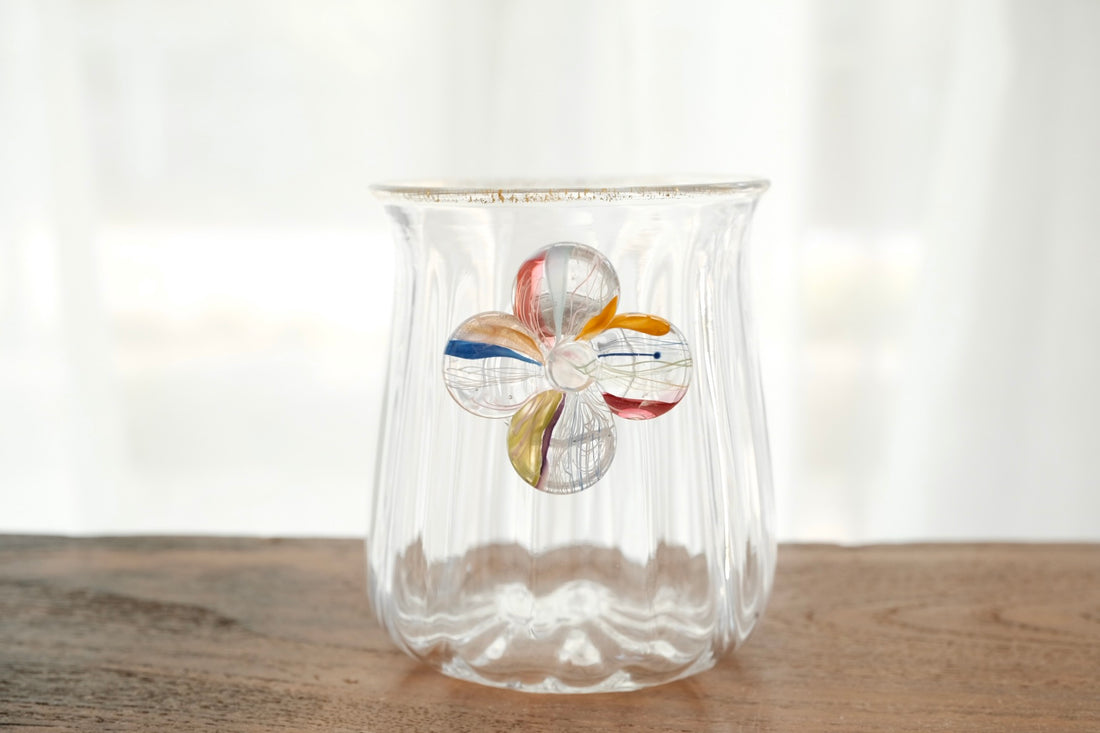 Makiko Kitagata 北形槙子 Lace Flower Handle Glass MG10