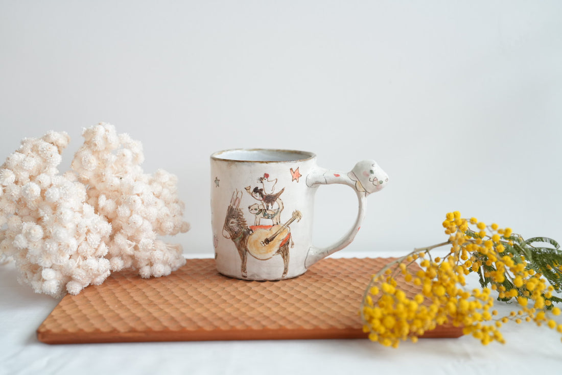 Sayo Horimizu 堀水小夜 Animal Handled Mug SH03