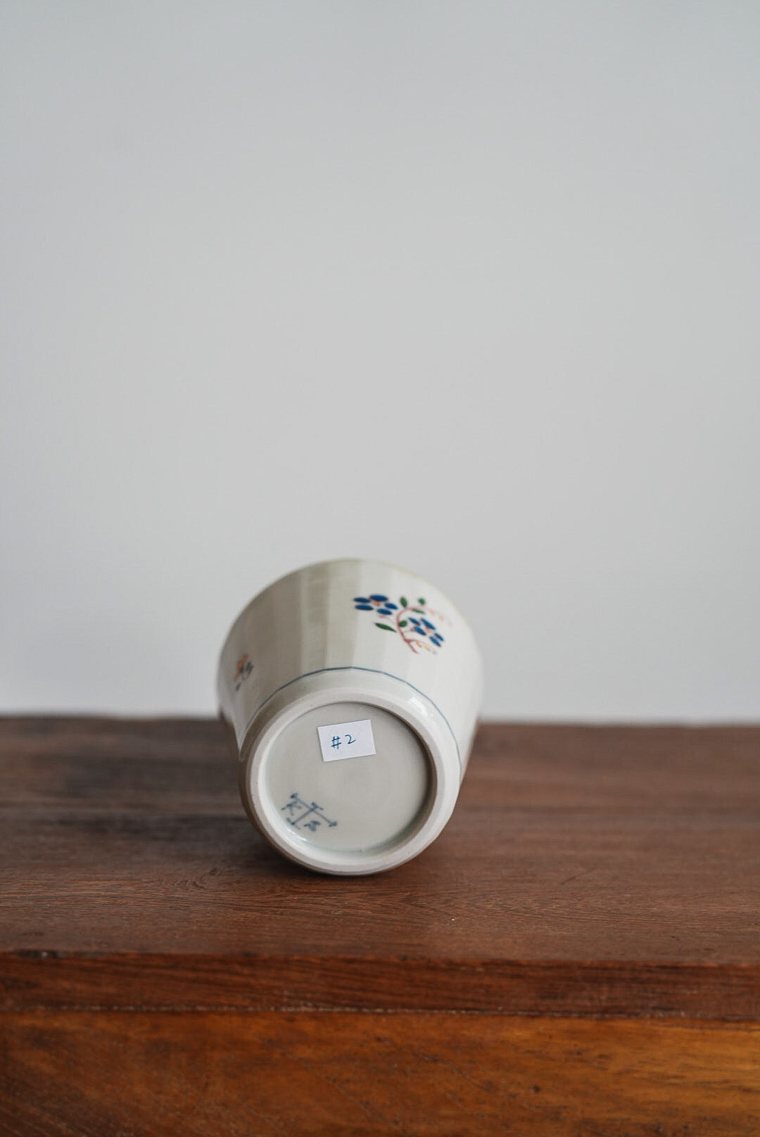 Kazuaki Shimura 志村和晃- Hand-Painted Floral Faceted Cup KAS06