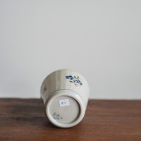 Kazuaki Shimura 志村和晃- Hand-Painted Floral Faceted Cup KAS06