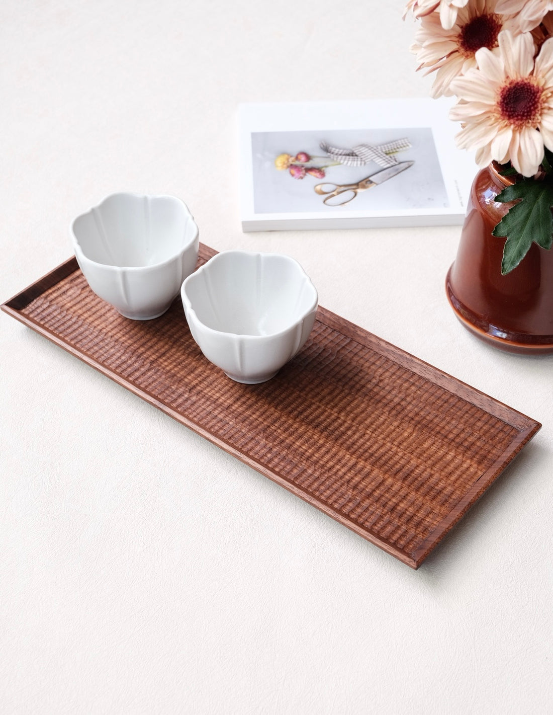 Kazunori Takatsuka 高塚和則 Rectangle Long Tray Walnut Wood KU12