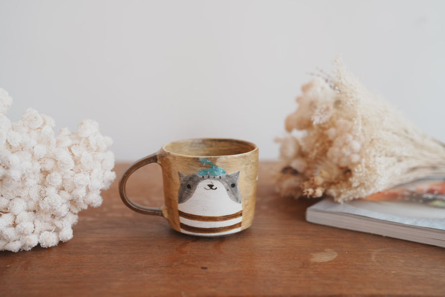 Fumiko Tsuchihashi 土橋文子 - Animal Mug FT02 #11