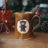 Fumiko Kondo 近藤布美子 - Brown Bear Large Jug FK18