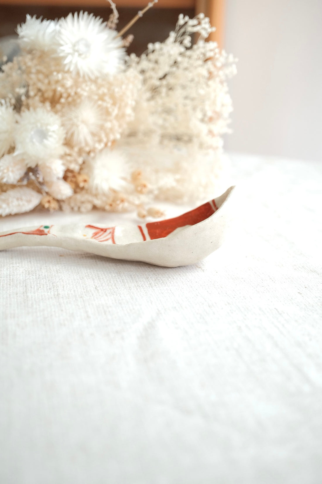 Seto Ware Flower Soup Spoon