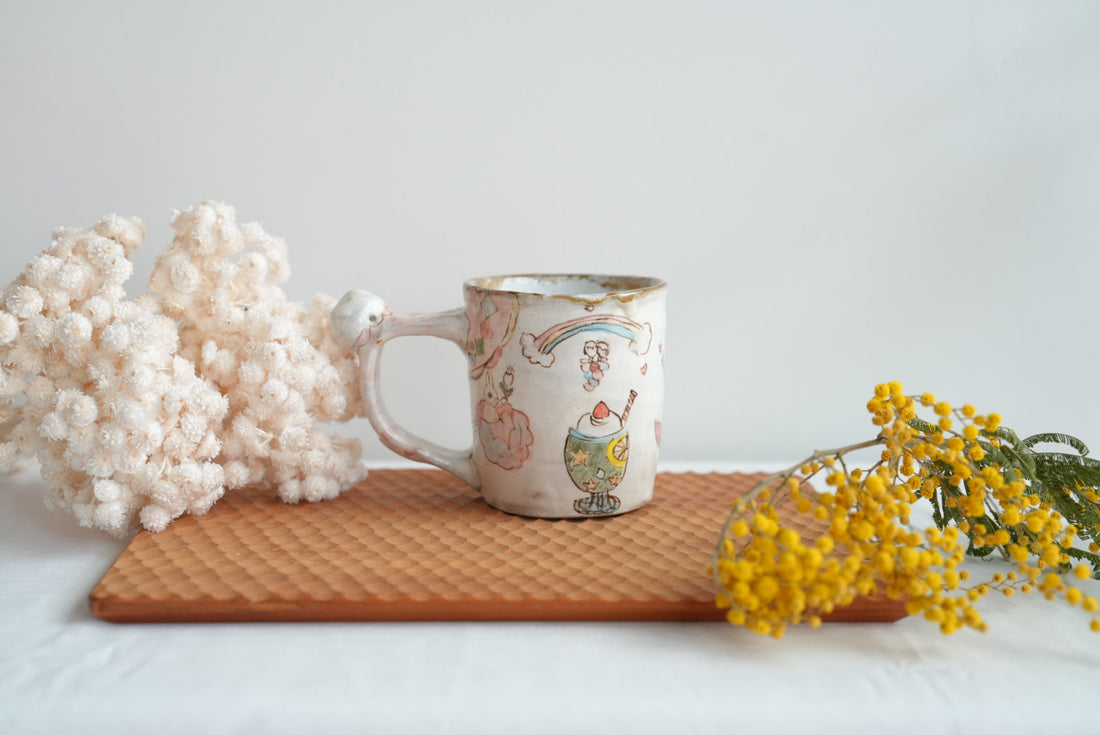 Sayo Horimizu 堀水小夜 Animal Handled Mug SH03