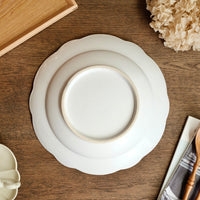 Atelier Gyuusha Large Floral Shape Round Deep Plate