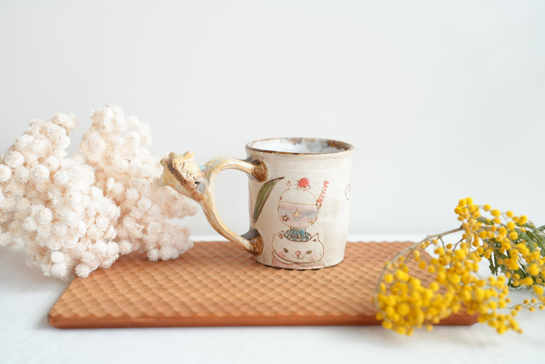 Sayo Horimizu 堀水小夜 Animal Handled Mug SH03