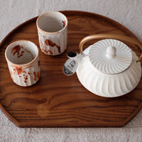 Wooden Half Moon Tray