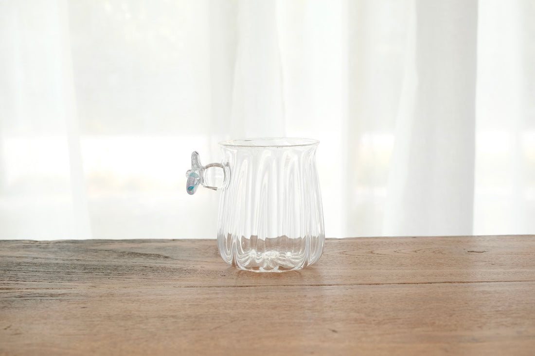 Makiko Kitagata 北形槙子 Lace Flower Handle Glass MG10