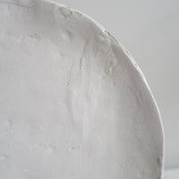 Tatsuo Horimizu 堀水達雄 White Round Plate TH04