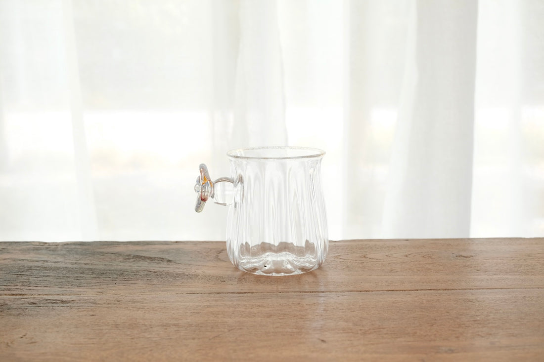 Makiko Kitagata 北形槙子 Lace Flower Handle Glass MG10