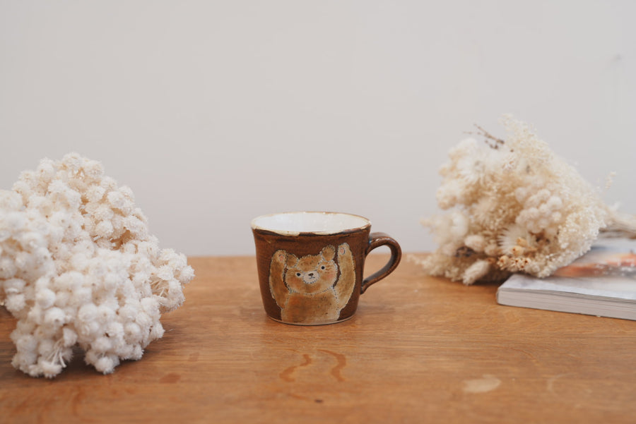 Tomoko Kubo コンガリ舍 Profile Face Bear Mug TK09