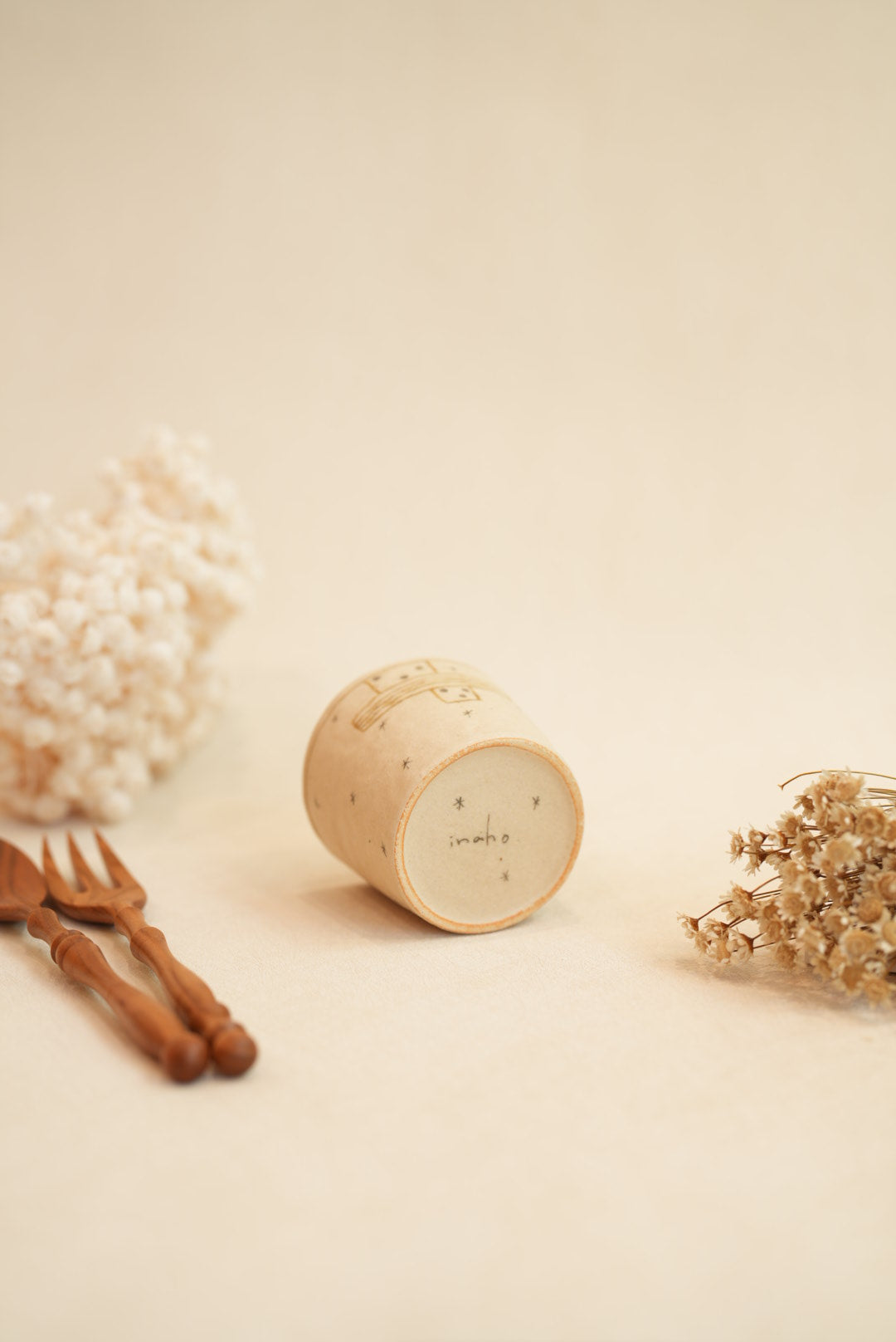 Chiho Yoshida 穗屋工房 Straight Cup -Line & Stars CY20