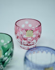 Kagami Crystal - Sake Glass, Edo Kiriko "Cherry" By Satoshi Nabetani