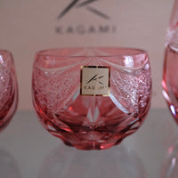 Kagami Crystal - Sake Barware, Edo Kiriko “Kagura”