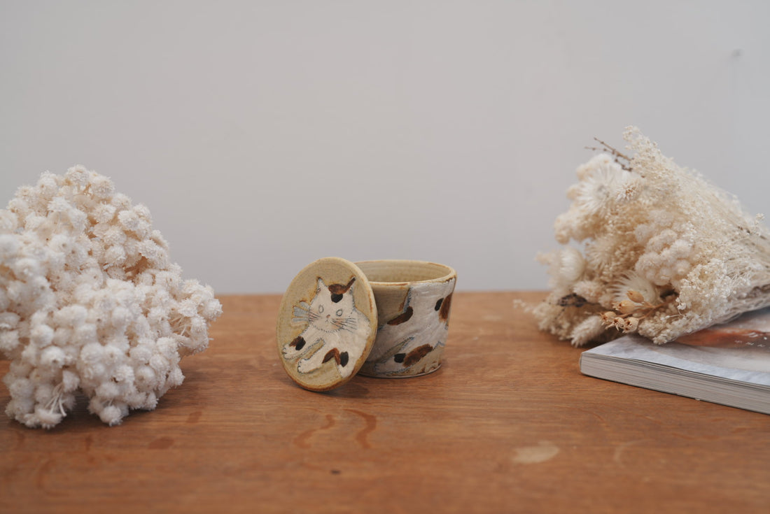 Tomoko Kubo コンガリ舍 Cat Case with Lid TK22