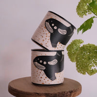 BAIYA Studio Handmade Gold Decor Orca Cup