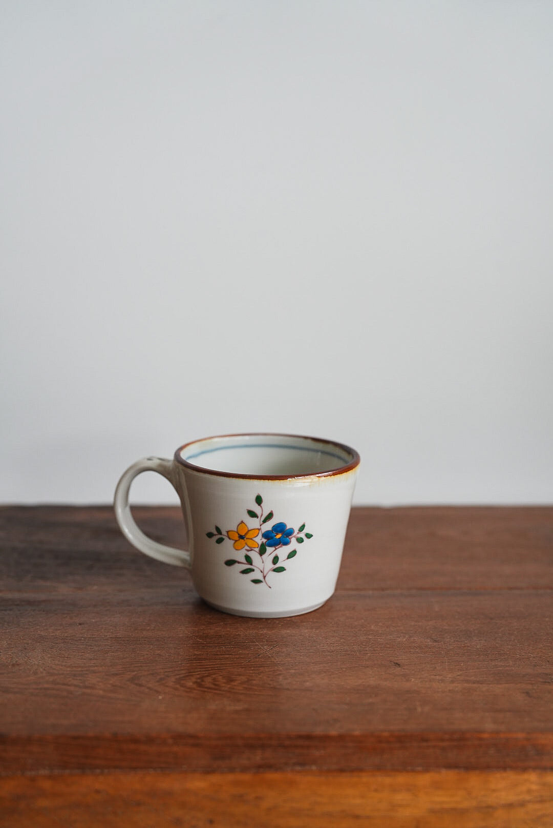 Kazuaki Shimura 志村和晃- Hand-Painted Floral Mug KAS08
