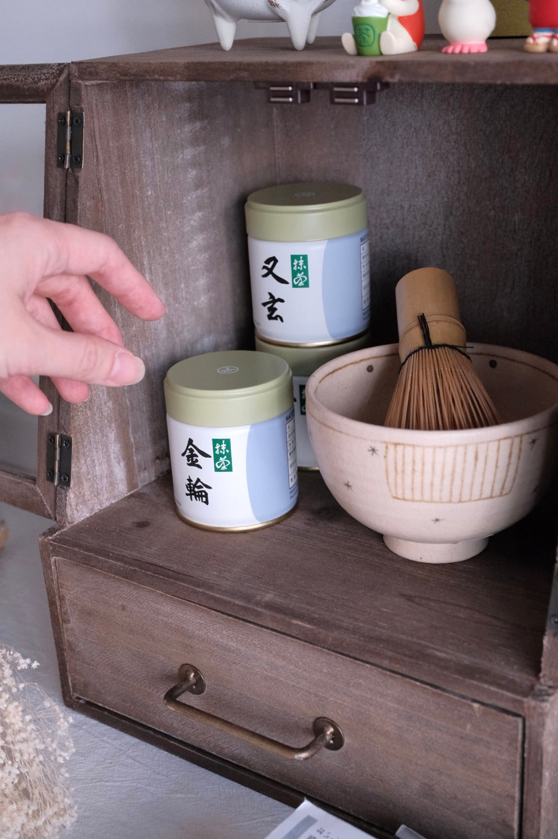 Natural Wood Storage Cabinet