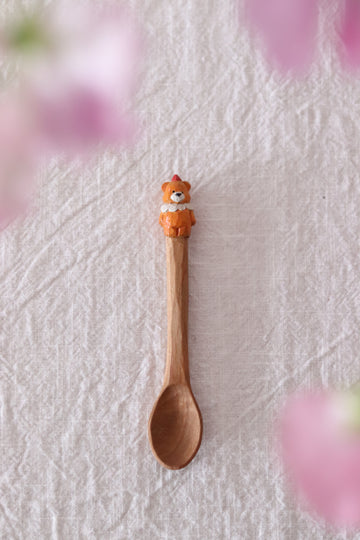 Ayataro Small Spoon - Orange Bear - aya11