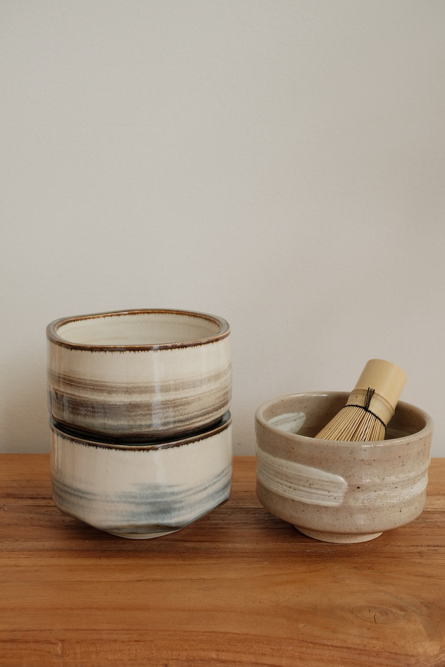 Matcha Whist and Bowl Set - Brown