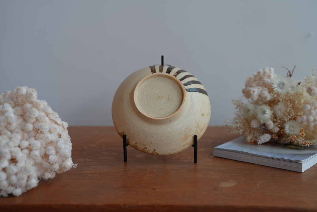 Shoko Hirano 平野照子 Cat Large Bowl SR14 #7