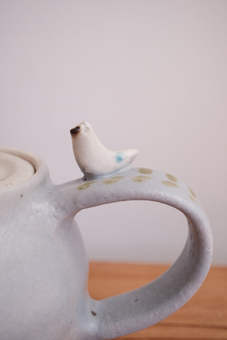 Haruko Harada 原田晴子 Tea Pot with a Bird - HH10 #6